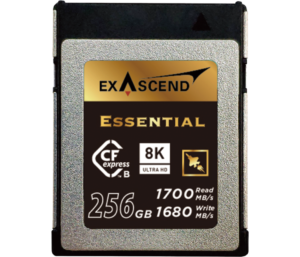 Photo of Exascend's high-performance CFexpress card