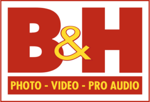 Logo of B&H, an online retailer that stocks Exascend products