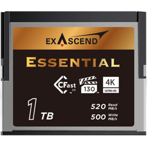 Exascend's high-performance CFast series of memory cards